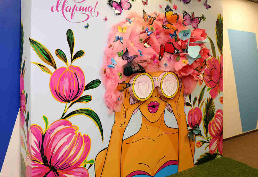 фотозона 8 марта весенняя фотозона 8 марта весенняя