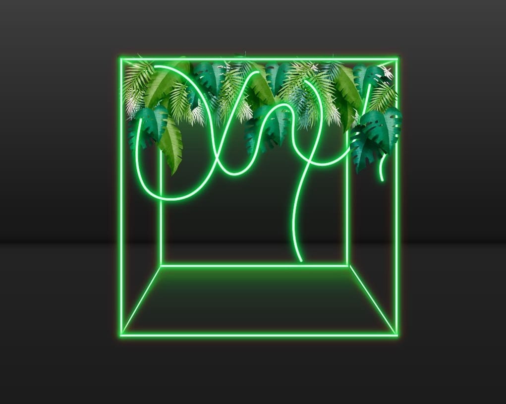 Фотозона неоновый куб Фотозона неоновый куб
